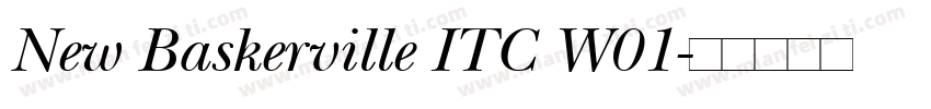 New Baskerville ITC W01字体转换